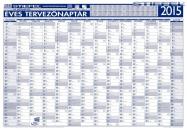 ÉVES TERVEZŐ NAPTÁR(14 HAVI) FÉMLÉCCEL, FILCTOLLAL