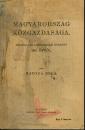 MAGYARORSZÁG KÖZGAZDASÁGA 1913. ÉVRŐL