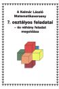 A KALMÁR LÁSZLÓ MATEMATIKAVERSENY 7. OSZTÁLYO