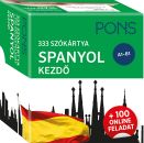 333 SZÓKÁRTYA - SPANYOL KEZDŐ + 100 ONLINE FELADAT A1-A2 SZINT